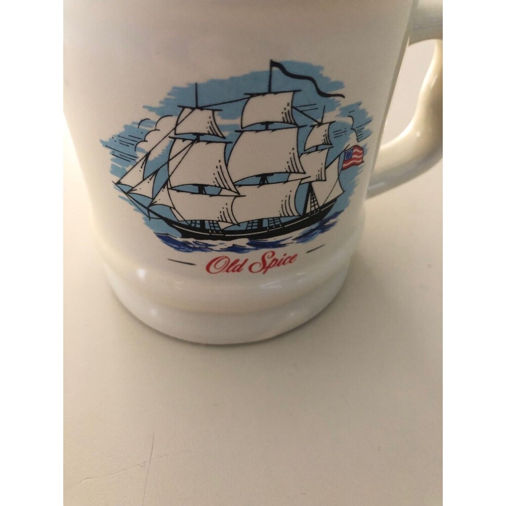 Old Spice Mug Grand Turf Vessel Fly's the Stars & Stripes